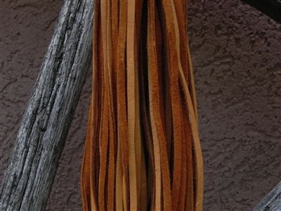 Leather Strands 1/8 (3 mm) Medium Brown
