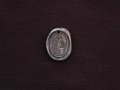 Trust Your Wings With Angel Antique Silver Colored Wax Seal
