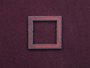 Rusted Iron Open Square Medium Link