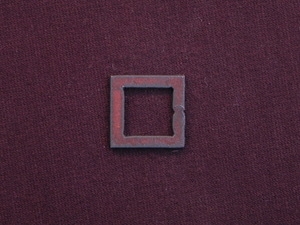 Rusted Iron Open Square Small Link