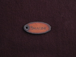 Rusted Iron Oval Imagine Pendant With One Hole