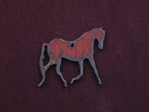 Rusted Iron Medium Trotting Horse Pendant
