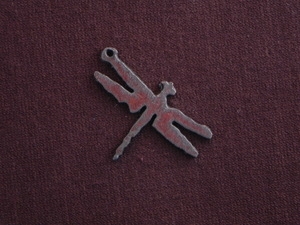 Rusted Iron Medium Dragonfly Pendant
