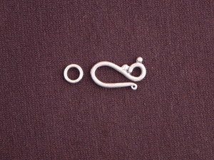 Hook And Eye Silver Colored Simple