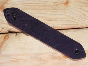 Leather Cuff Large/Ex Large Plum Purple