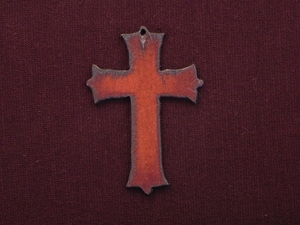 Rusted Iron KJ Cross Pendant