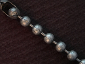 Ball Chain Antique Silver Colored 9 mm Bead Bracelet