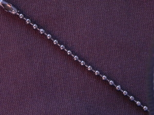 Ball Chain Gun Metal Colored 3 mm (Long Style)  Bead Necklace