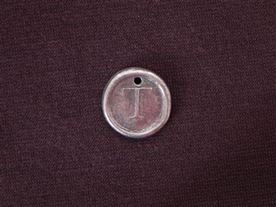 Initial T Antique Silver Colored Wax Seal