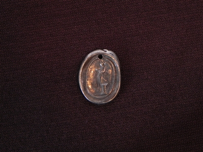 Guided By Angels Antique Silver Colored Wax Seal