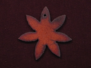 Rusted Iron Sunflower Pendant