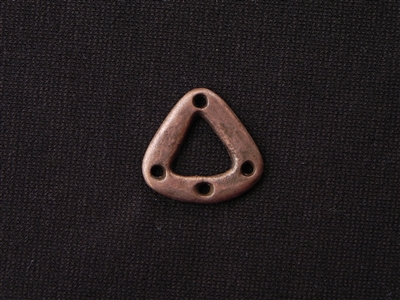 Pewter Triangle Irregular Connector Antique Copper Colored