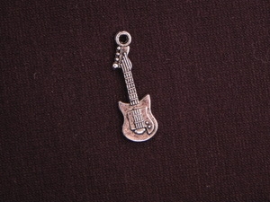 Charm Silver Colored Guitar