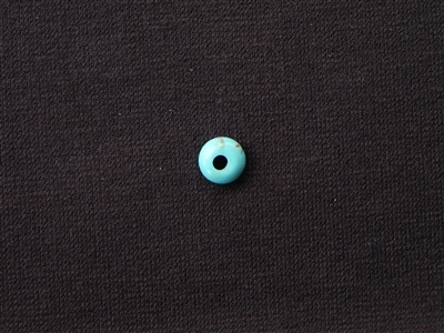 Large Hole Turquoise Magnesite Saucer Bead