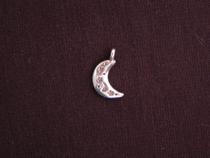 Charm Silver Colored Moon