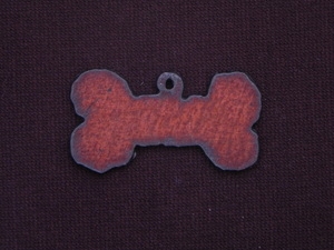Rusted Iron Dog Bone Pendant