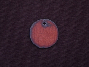 Rusted Iron Small Round Tag Pendant